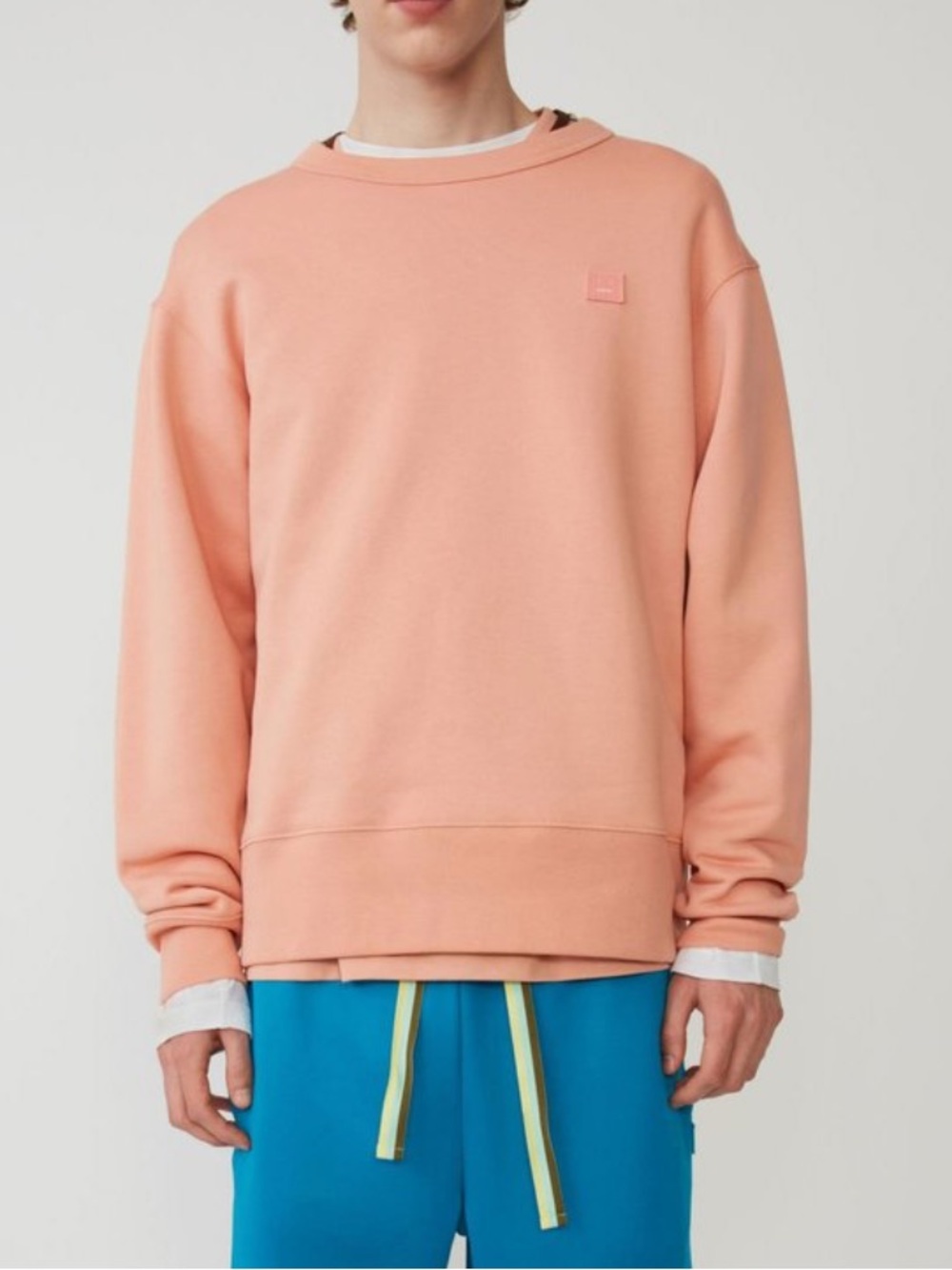 Acne Studios Fairview Face Logo Crewneck Pullover Unisex Sweatshirt Size Small